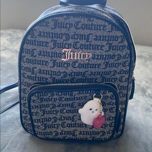 Juicy Couture Blue Monogram Backpack